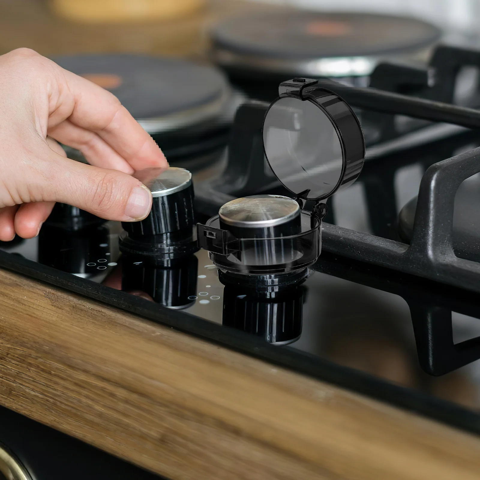 

5pcs Gas Stove Knob Covers 4.2Cm Inner Diameter Child Proof Protector For Oven Burner Safety High Temperature Resistant Stove