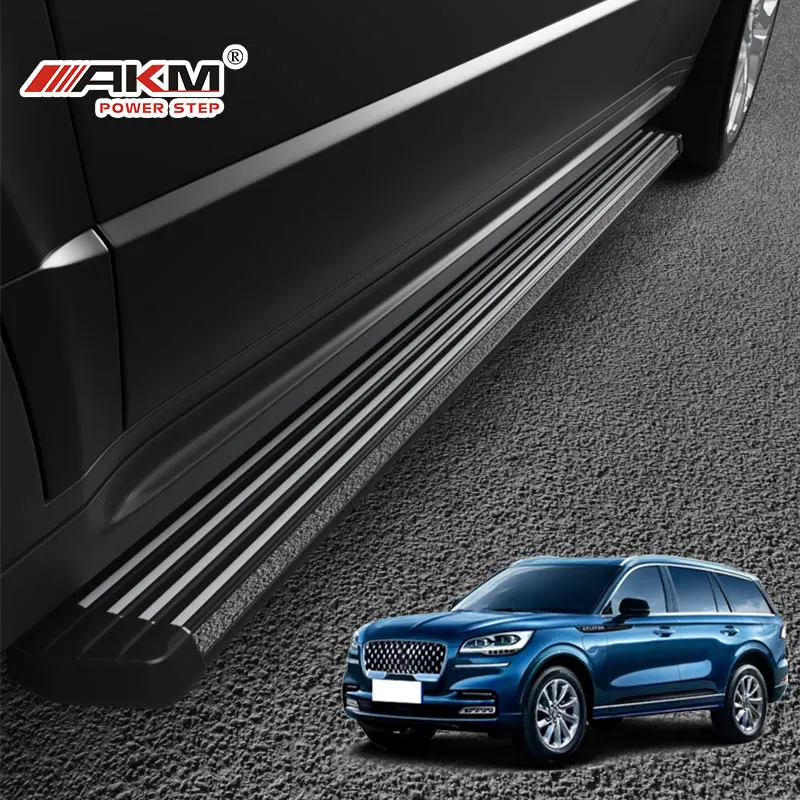 New Arrival Quick Shipment Wholesale Auto Body Modification Parts SUV Side Step Car Black Running Board for Lincoln Aviator
