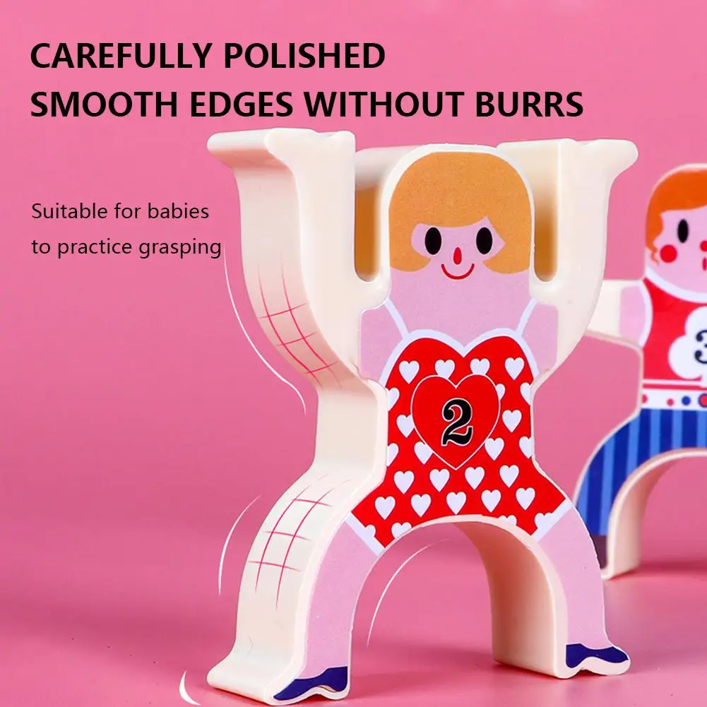 Tumbling Puzzle Balanceerspel - Plastic stapelblokken voor kinderen, educatief speelgoed voor gezinnen