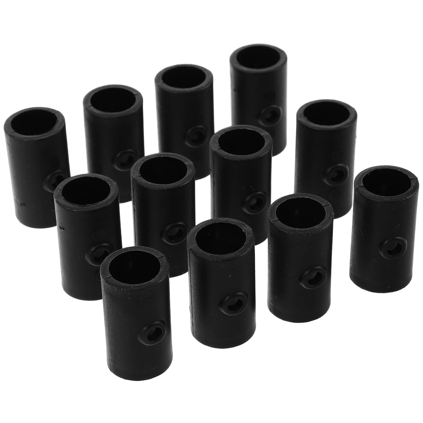 

12pcs Football Table Locator Smooth Black Plastic Foosball Rod Positioner Easy Install Durable Accessories for Mini Desktop