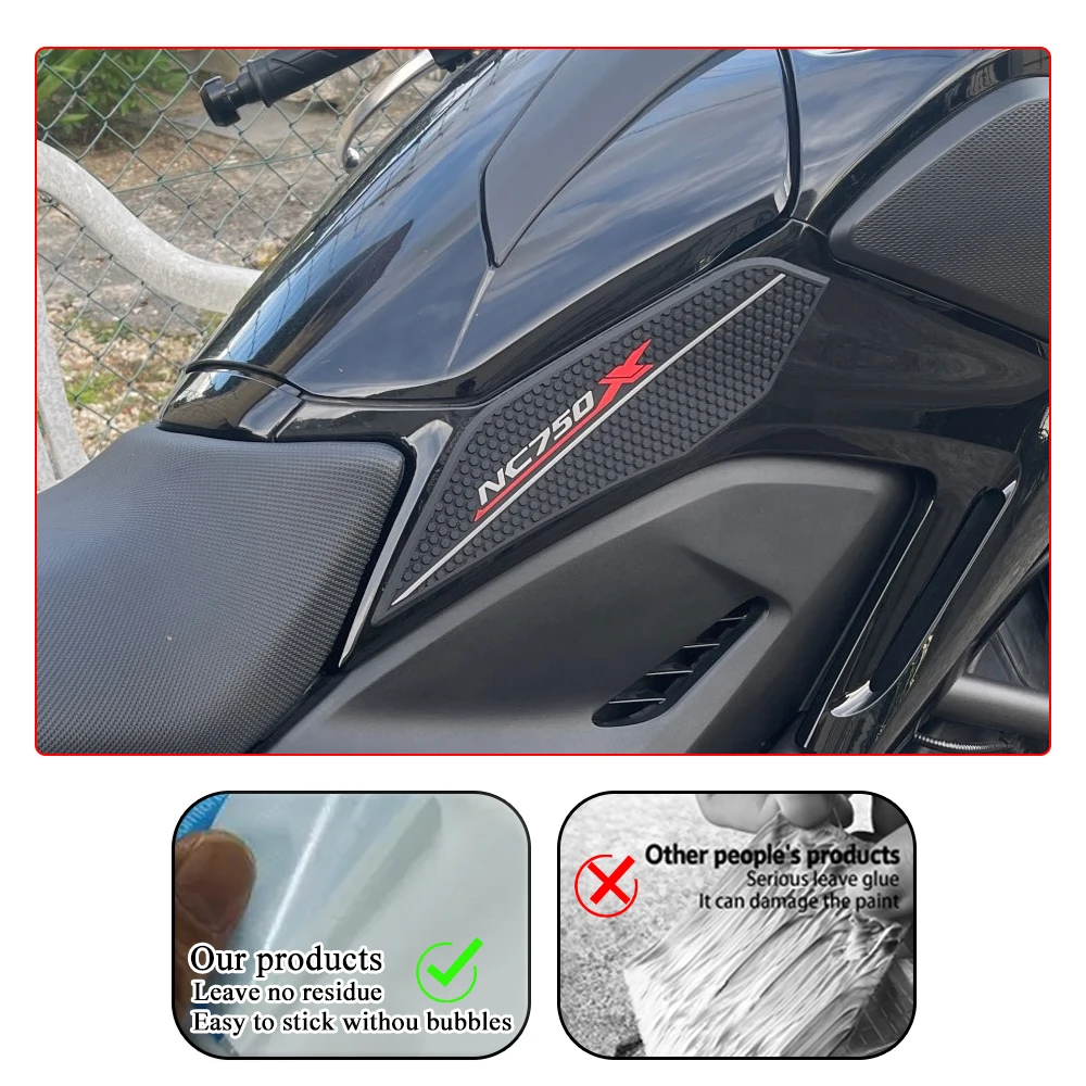 For Honda NC 750 700 X NC700 NC750 NC700X NC750X 2013-2020 Motorcycle Stickers Tank Anti Slip Side Pad Racing Protection Decals