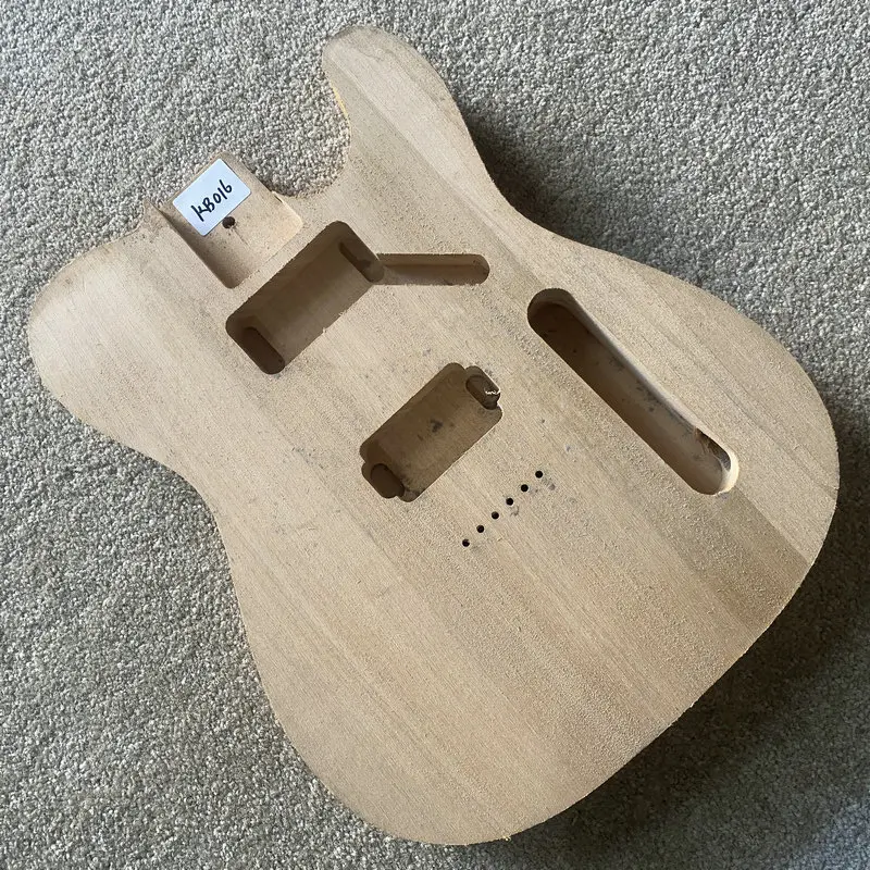 KB016 String Through Body Tele Electric Guitar 2 Humbucker Pickups in Solid Wood Unfinished Version for Replace and DIY