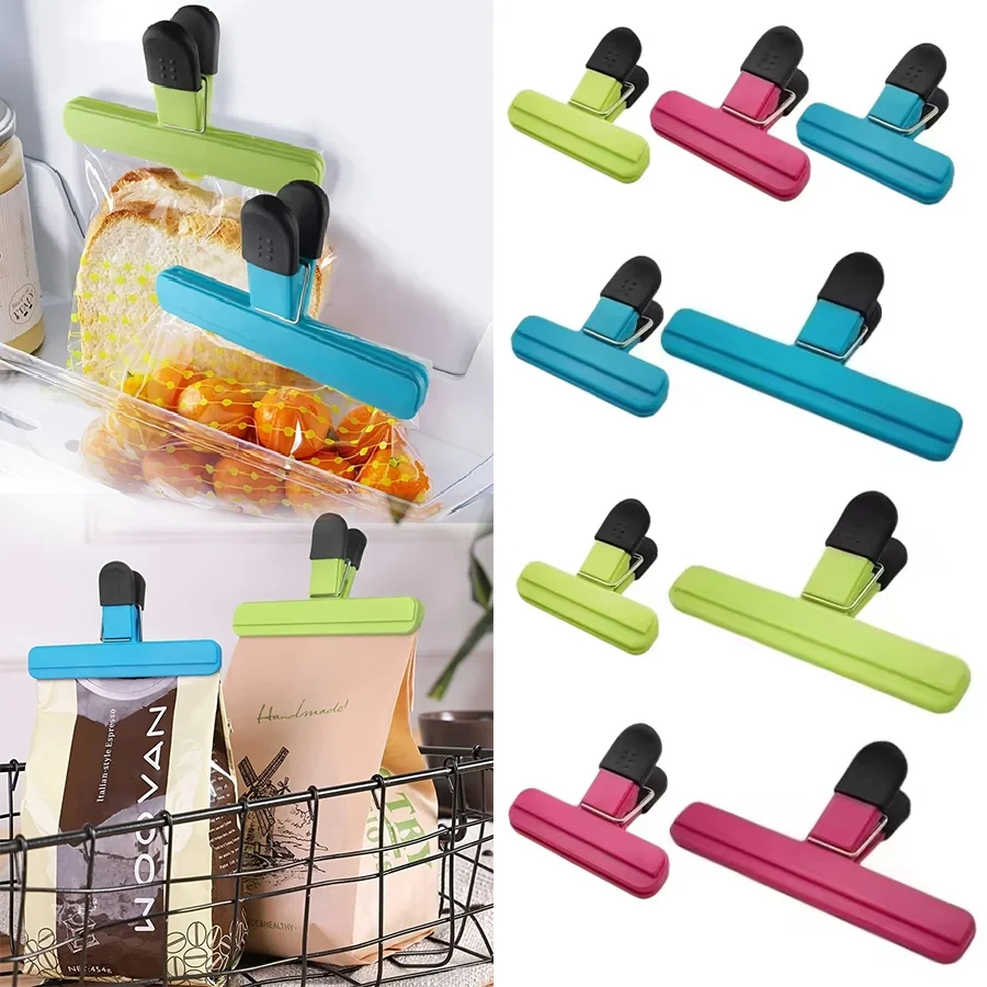 3-12PCS Multi Purpose Sealing Clip Durable Kitchen Snack Holder Food Bag Clip Storage Organizer Moisture-proof And Leak Proof