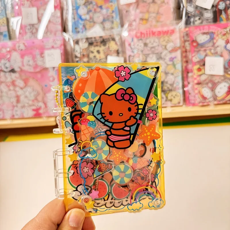 Acrylic Shaker Notebook A5 A7 Beach KT Creative Cute Diary Scrapbook Collectible Stationery Loose-leaf Book Gift for Friend view 6