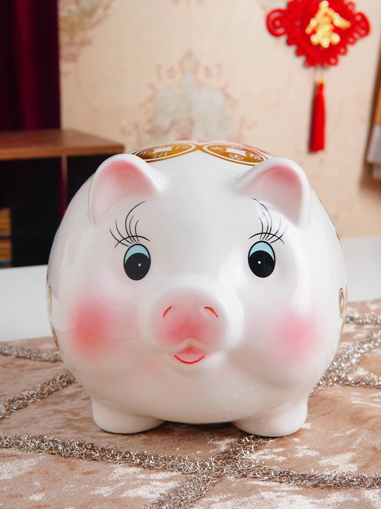 Skarbonka skarbonka ceramiczna dekoracja świni o dużej pojemności skarbonka oryginalne oddzielne Piggy Bank urocze