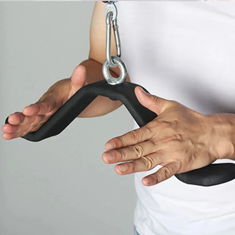Pull Down Triceps Bicep Back Muscle Strength Training Bar Pulley Cable Machine Attachment Body Strength Muscle Workout fitness