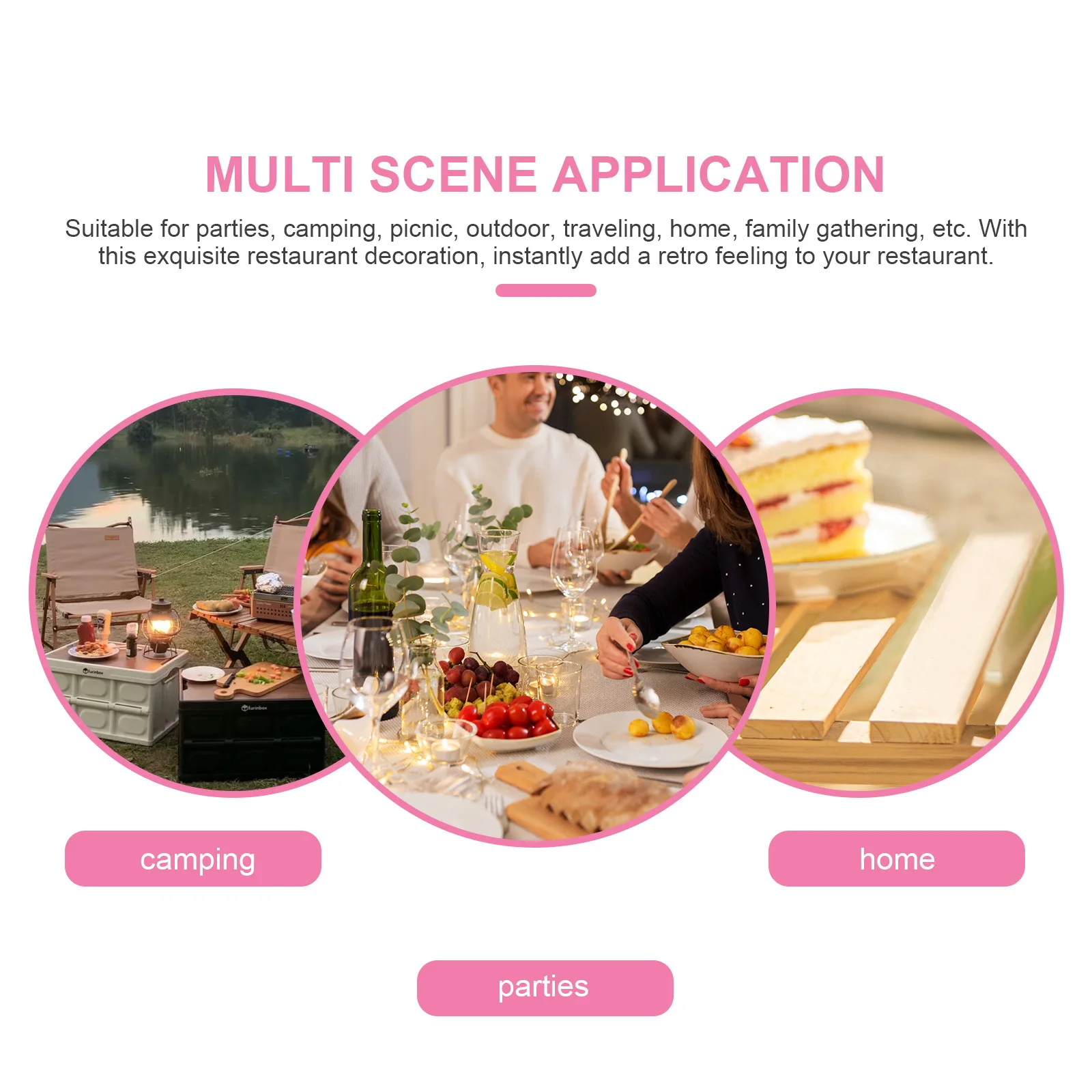 

Exquisite Snack Serving Plate Decorative Food Display Dish Multi-Function Household Tray Creative Countryside Style