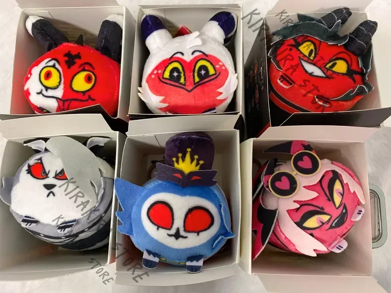 Helluva Boss Blitz Moxxie Millie Loona Stolas Verosika Fluffy Figura de Peluche Estampada Oficial Adornos Mascota Maumet Moppet