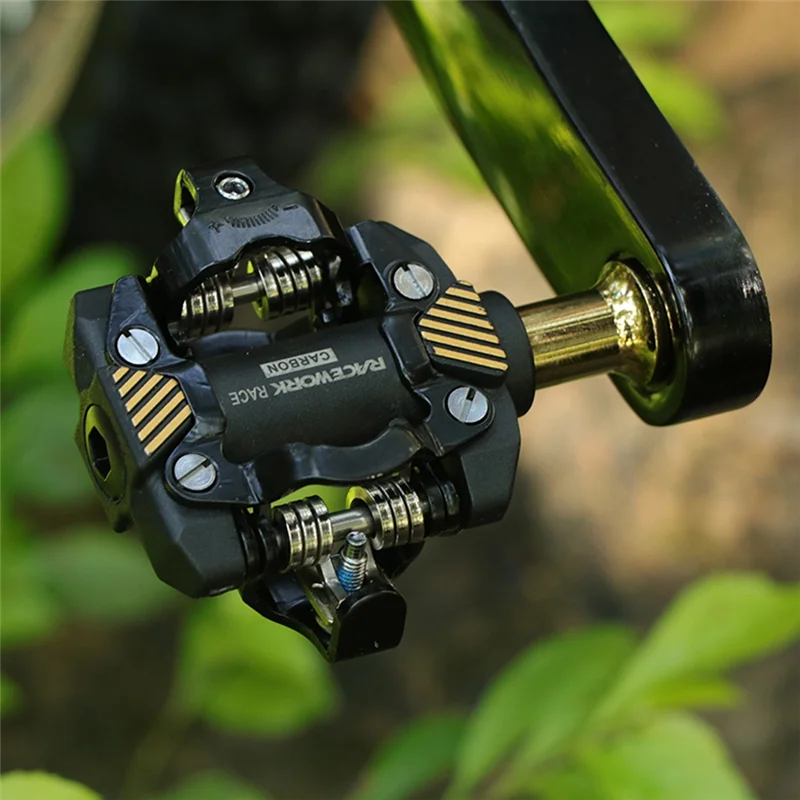 

RACEWORK MTB Bike Pedal Self-Locking SPD Pedals Mountain Bike Cleats Bearing Footrest Bicycele Parts