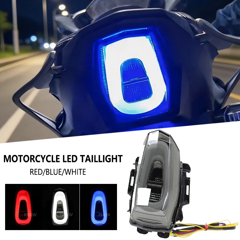 

Motorcycle LED Taillight Brake rear turn signal Indicator Lamp For Yamaha YZF R15 V4 V3 YZF-R15M V4.0 2017-2023 2020 2021 2022