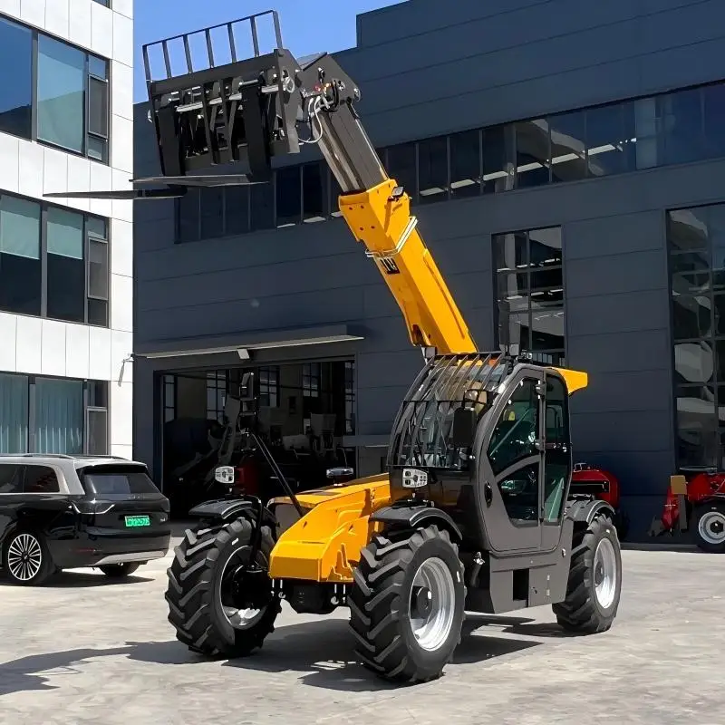 New Diesel Telescopic Forklift  T4007 3T/4T/5T 4WD Luxury Cab with Heating & Air Conditioning  China Telehandler Forklift