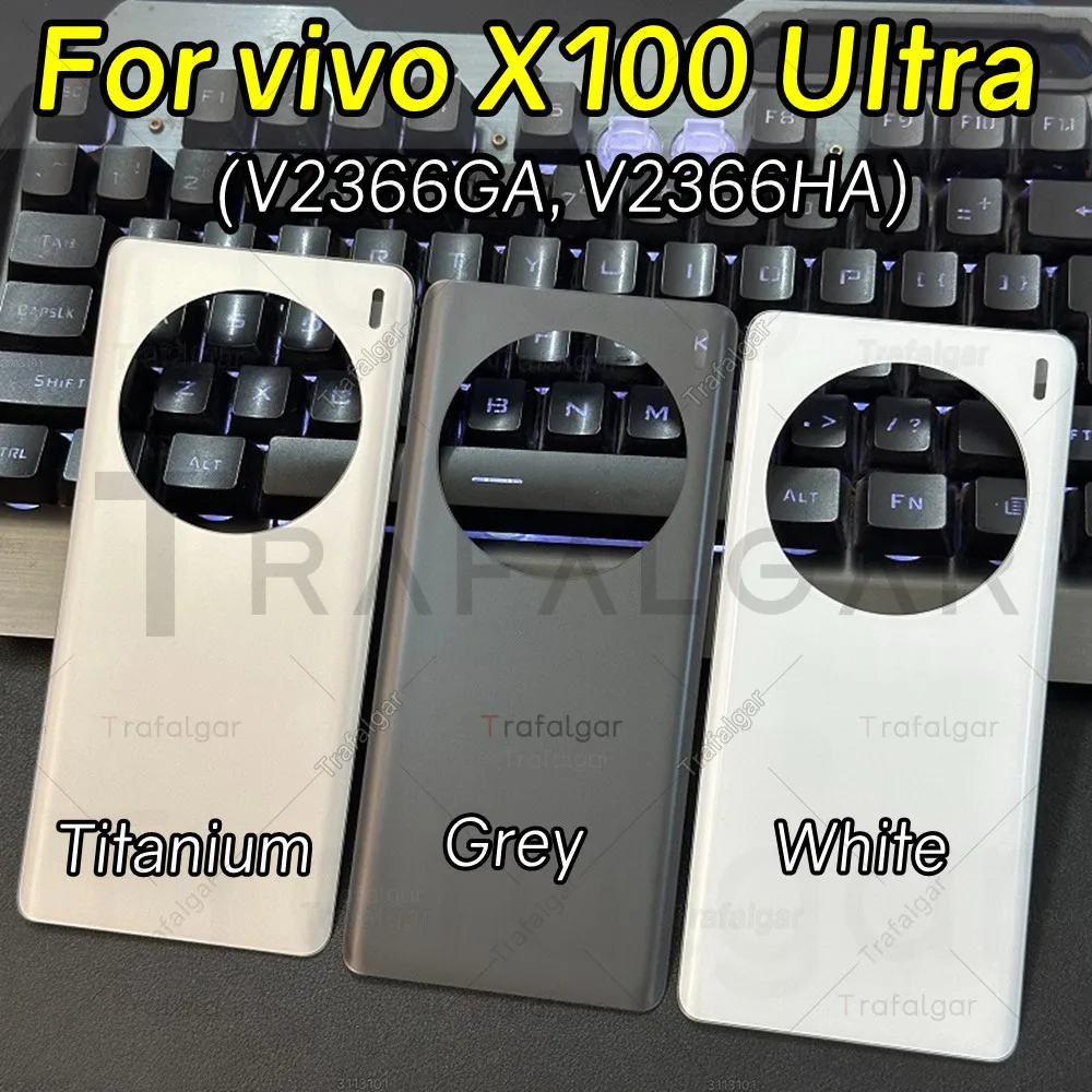 Glass Battery Back Cover For vivo X100 Ultra 5G V2366GA V2366HA
