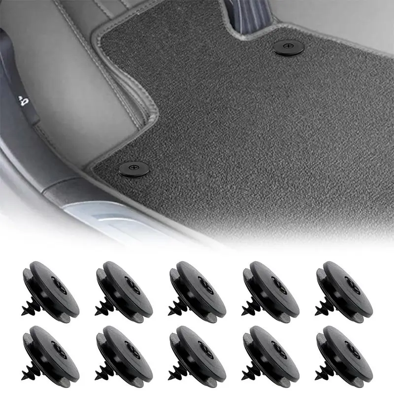 10pcs Car Floor Mat Fixed Clips Universal Anti-Skid Fixer Grips Anti Skid Buckle Retention Holders Car Accessories