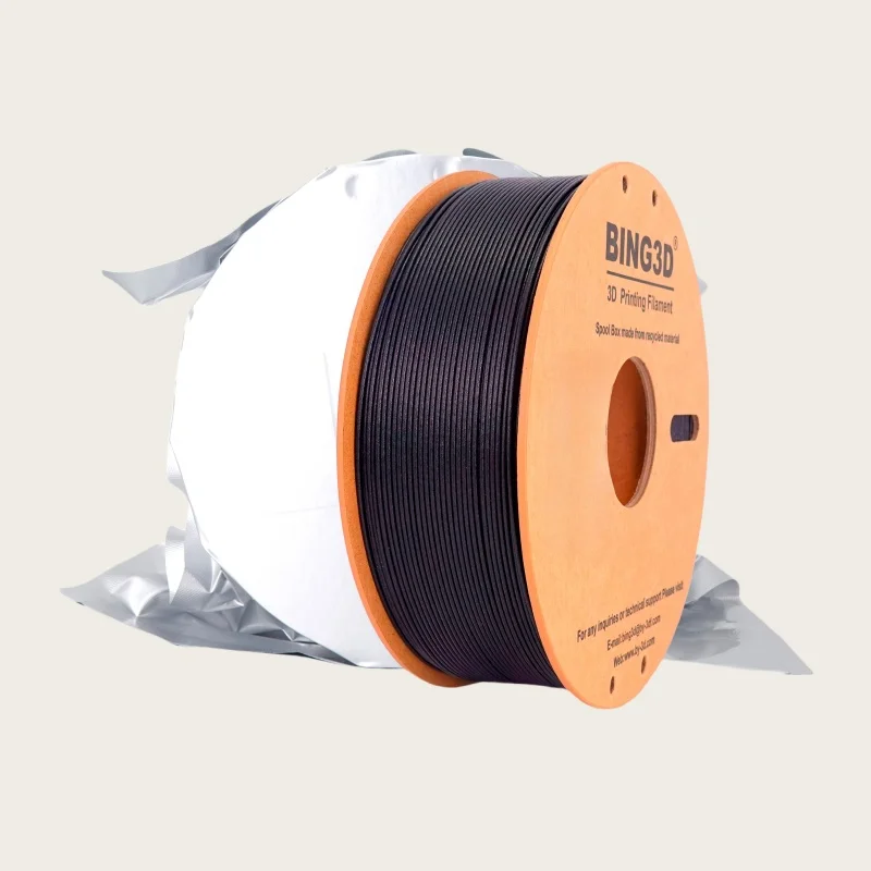 Carbon Fiber PETG Filament 1.75 mm, BING3D PETG CF 3D Printer Filament, Compatible with Bambu LAB, Creality K1C, QIDI MAX3, FLAS