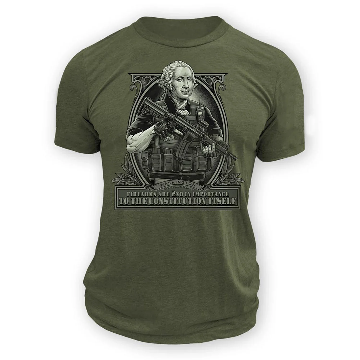 Rebellion Against Tyranny Novelty Washington Warrior 2nd Amendment T-Shirt 100% Cotton O-Neck Short Sleeve Casual Mens T-shirt