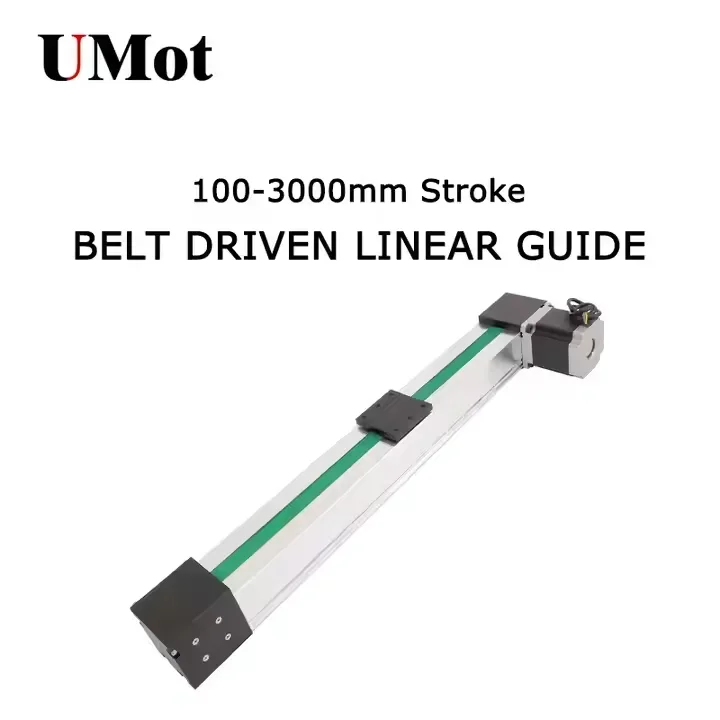 UMOT 60mm Travel Length 800mm Precision Synchronous Motion Belt Slide Module Linear Guide Rail Lifting Reciprocating with Nema24