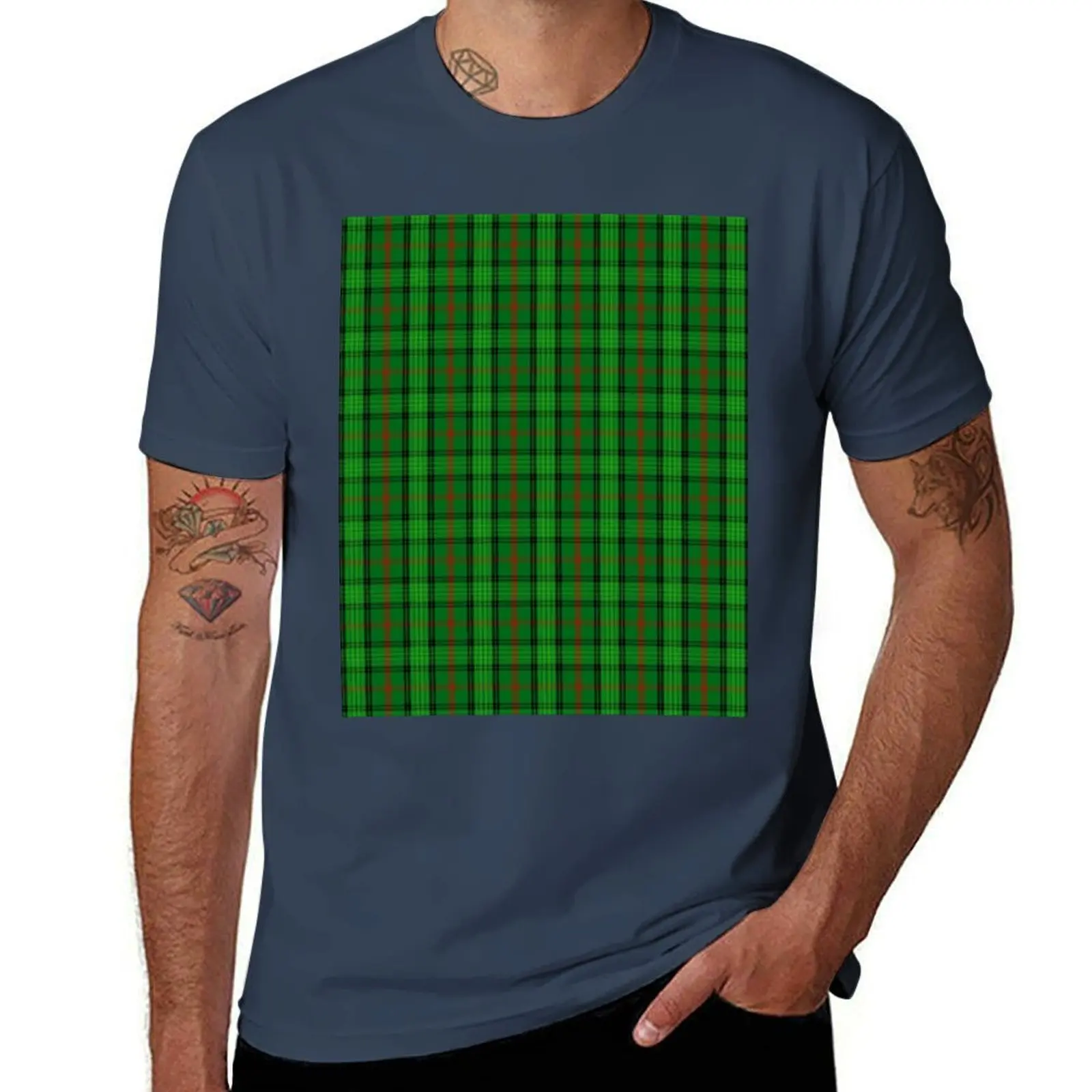 

Clan Ross Tartan T-Shirt Daily Casual Short Sleeve Tee Shirt