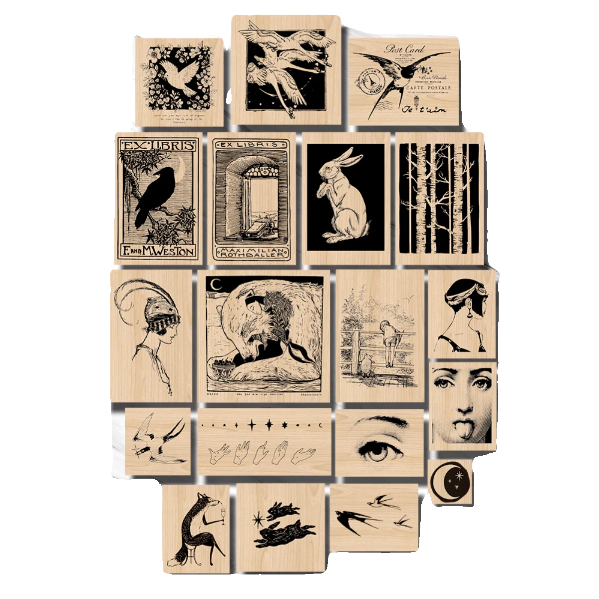 

Vintage Spring Floral Saltiness Style Wooden Rubber Stamp for DIY Scrapbooking Photo Album Card Making Supplies Journal Planner