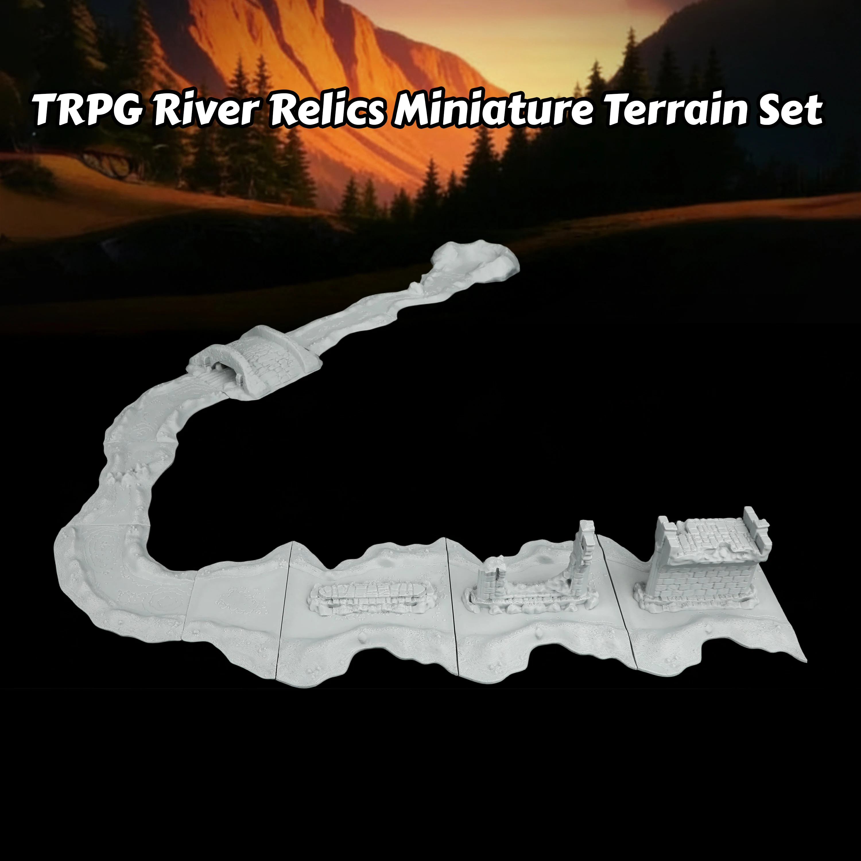 TTRPG River Relics Miniature T - Miniature Terrain Set ulasan dan harga