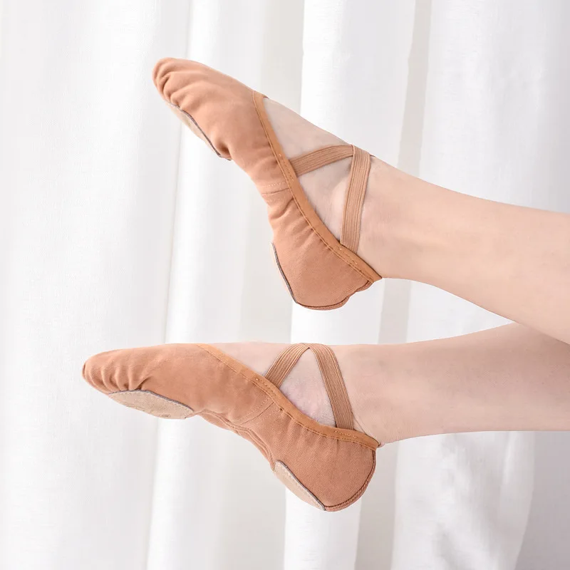 Profession elle Bauchtanz weiche Balletts chuhe Trainings schuhe Anfänger Yoga Schuhe Anti-Rutsch-und stoß dämpfende Katzen klaue weiche Sohle b