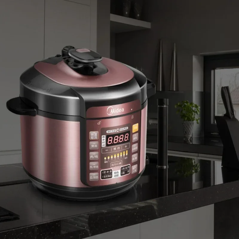 ميديا جهاز طهي الأرز 5/ 6L أواني داخلية مزدوجة 24 ساعة حجز قدر الضغط غير لاصق متعدد المواقد الأرز الكهربائية صنع الحساء