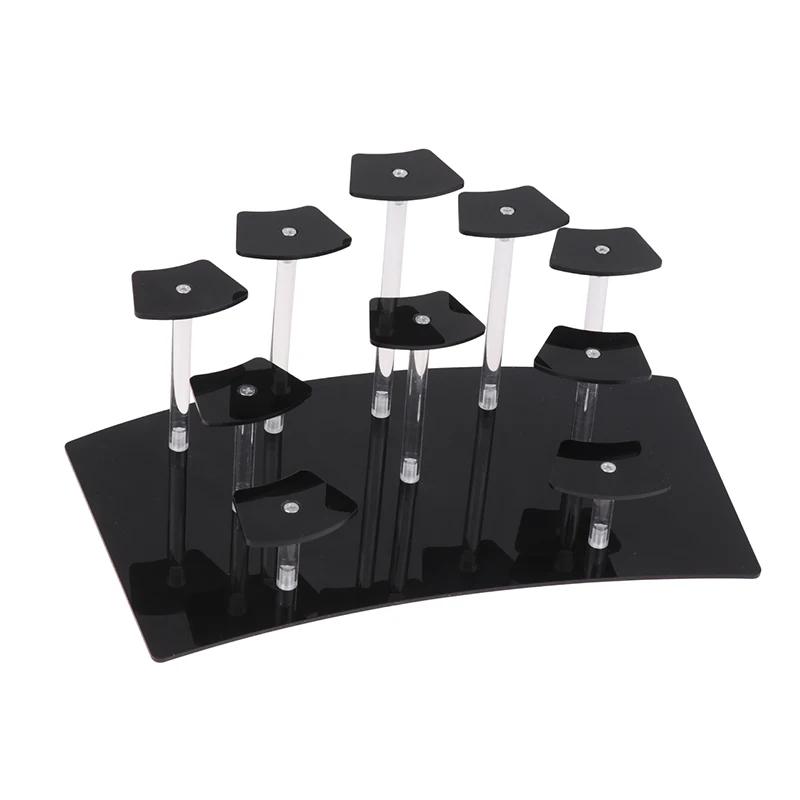 Hua 10 camadas figuras de animação display acrílico suporte cupcake para sobremesa cosméticos unha polonês argila boneca jóias ideias para presentes