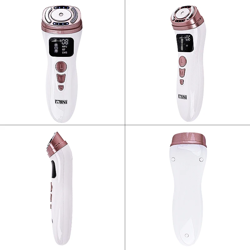2 geração mini máquina de ultrassom hifu fadiofrecuencia ems microcorrente elevador firme aperto da pele rugas lesen beleza