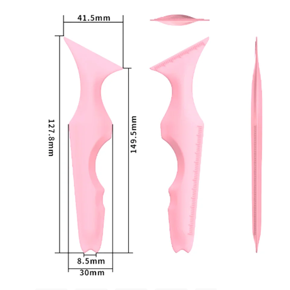 NEWCOME 1PCS Eyeliner Schablonen Silikon Winged Tip Eyeliner Hilfe Gesicht Creme Applikator Lidschatten Guide Vorlage Augen Make-Up-Tool