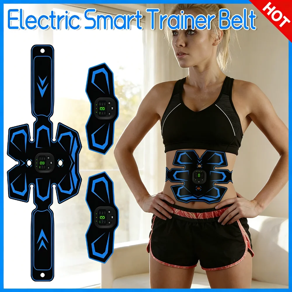 

EMS Фитнес Вибрационный пояс для похудения Светодиодный экран USB Перезаряжаемый 20-минутный тренировочный массажер для похудения рук и ног для Ho