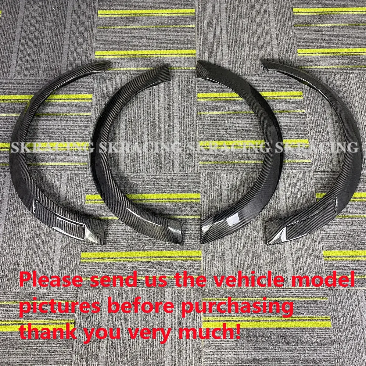 Bodykit Carbon Fiber Fender Flares Kit Wheel Arch Cover Trim for Mini Cooper F55 F56 2014+ Car Accessories Decorative  