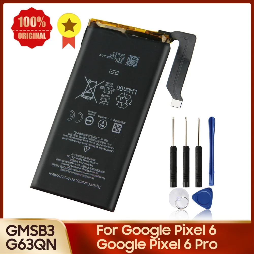 Replacement Battery GMSB3 G63QN GLU7G For Google Pixel 6 Google Pixel 6 Pro Google Pixel 6A Phone battery With tool