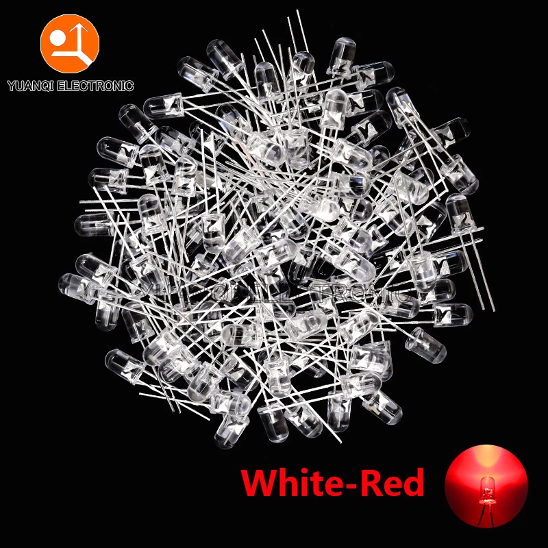 Variant: 100pcs White-Red