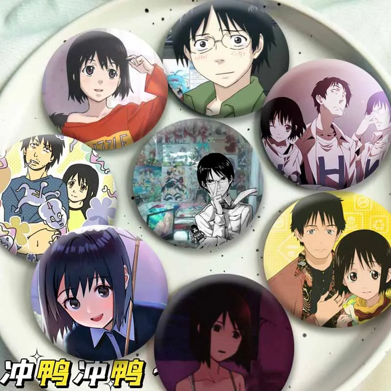 Anime Peripheral Welcome To The NHK Brooch Cartoon Role Tatsuhiro Misaki Enamel Pins Bag Hat Collar Decor Badge Jewlery Ornament