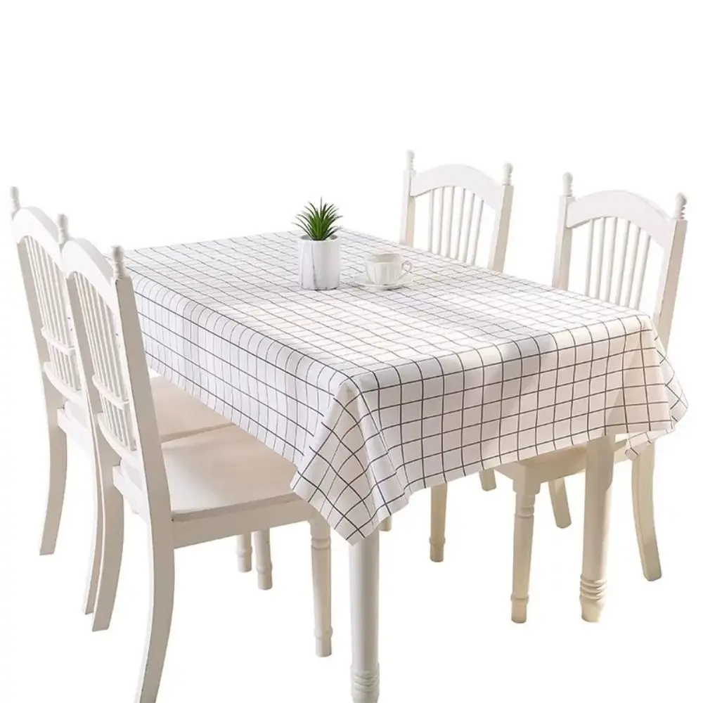 New PEVA Tablecloth Rectangula Antifouling Table Cover Waterproof Oilproof Oilcloth Home Kitchen