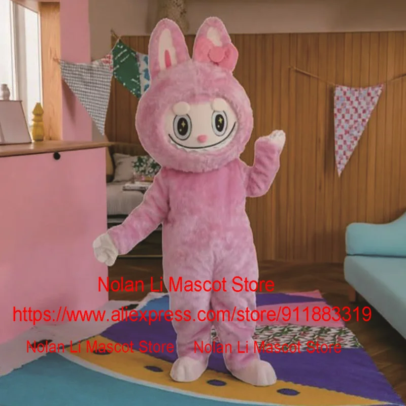 عالية الجودة لطيف أرنب الكرتون نجاح باهر نجاح باهر زي التميمة مجموعة الفيلم الدعائم لعب الأدوار الكبار حفلة الإعلان لعبة كرنفال 1361 #6