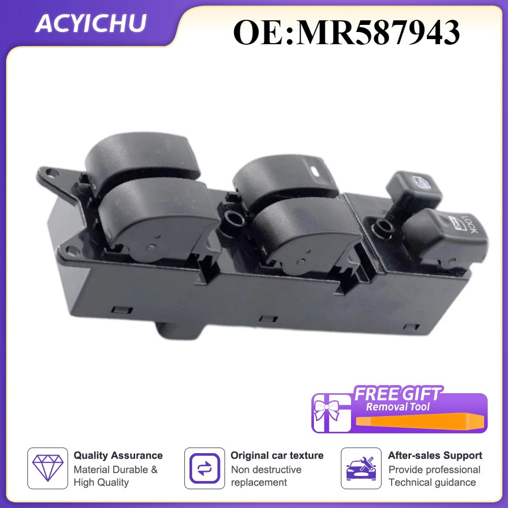 Front Left For Mitsubishi Pajero 2008 2009 Lancer Outlander Sport Colt ASX 2010 MR587943 Power Window Control Switch