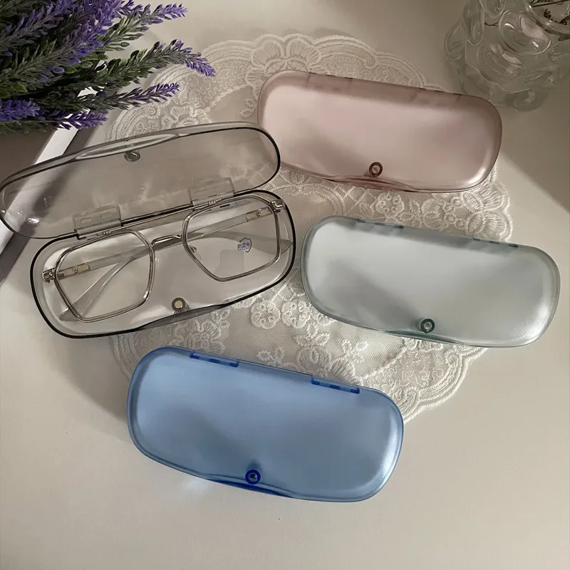 Transparent Tragbare Gläser Fällen Wasserdichte Kunststoff Sonnenbrille Gläser Box Hart lesebrille Fall Shell Fall Protector Box