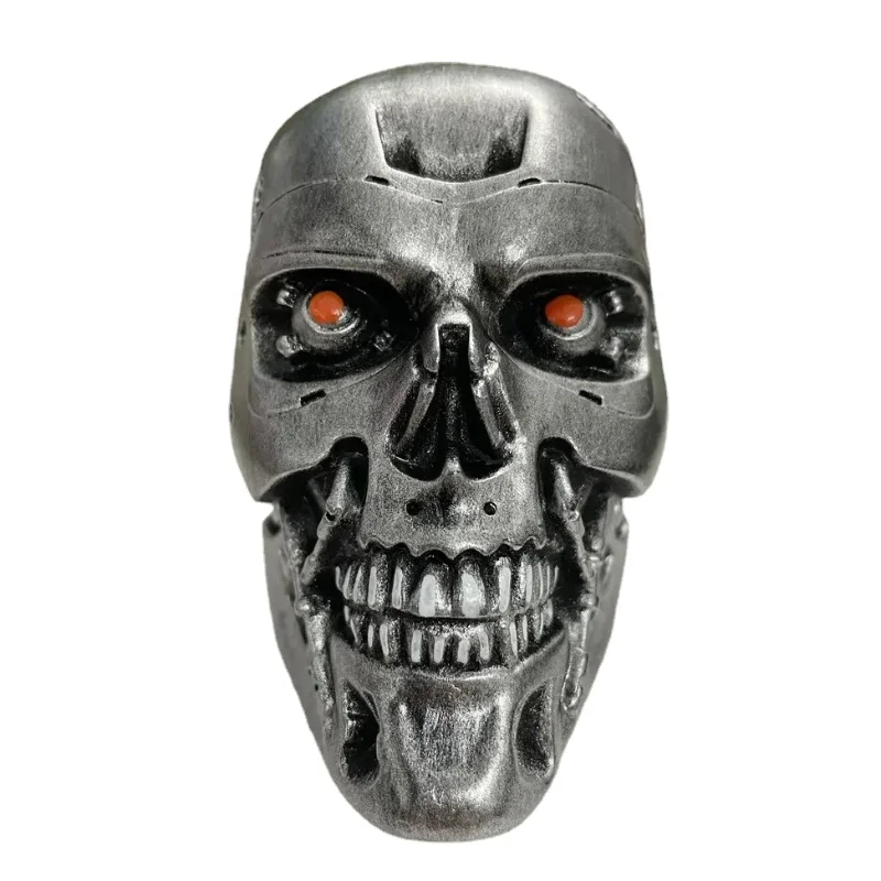 [VIP] 14cm Terminator Skull T800 Arnold Schwarzenegger resin figure statue toy skeleton head Collection model desk decoration