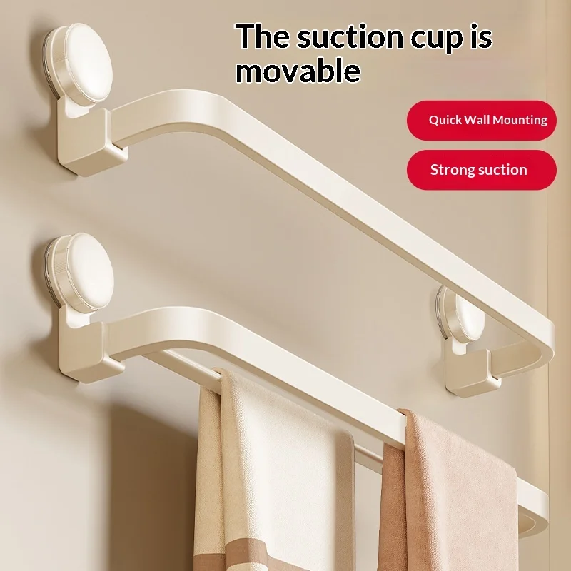 

Настенная полка-держатель для полотенец без сверления, на присосках, алюминиевая, сверхпрочная, нержавеющая, экономит место