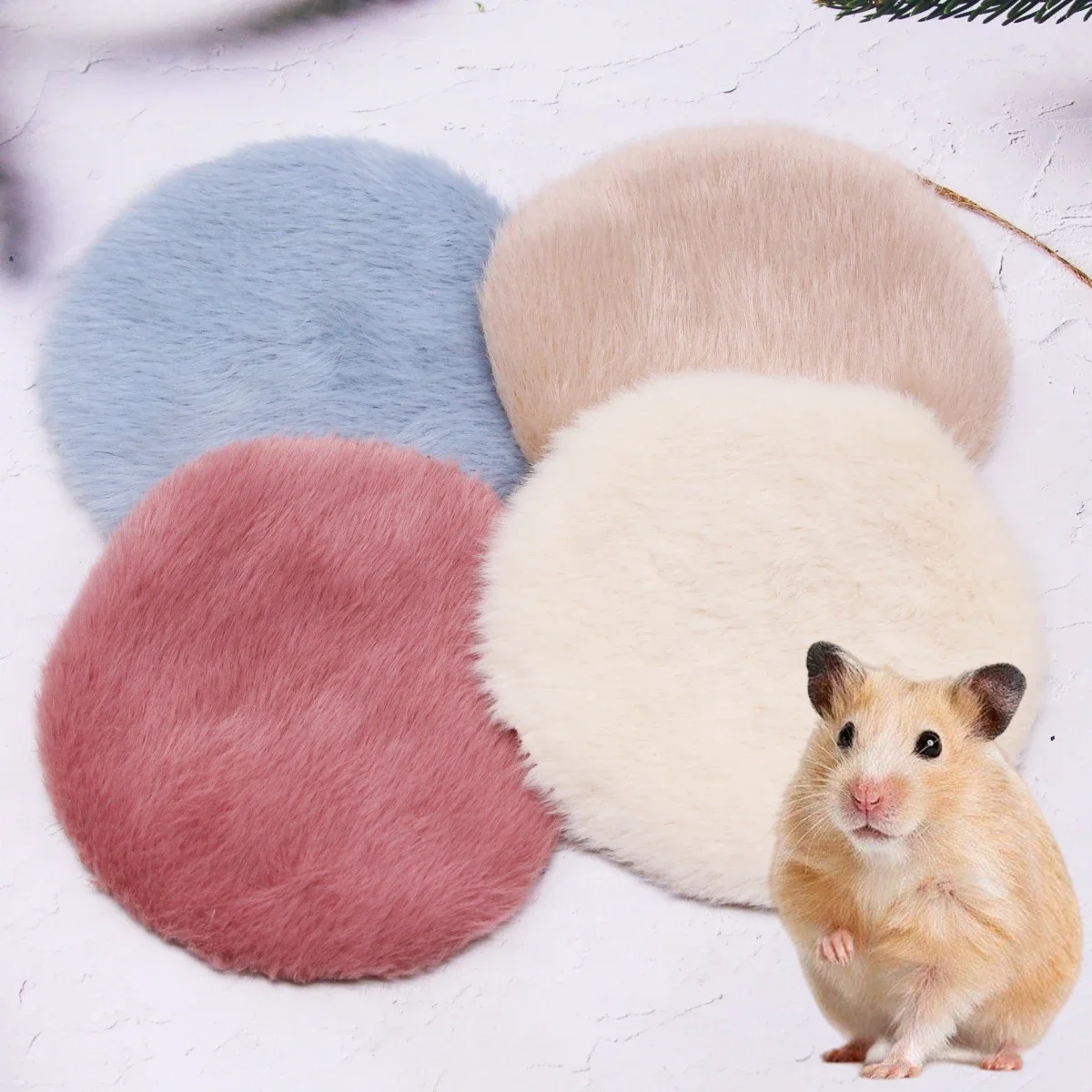 Animal Cage Mat Fleece Nest Hamster mini Bed Pad Guinea Pigs Winter Warm House Hammock Mat Sleeping Bed for Hedgehog Rat