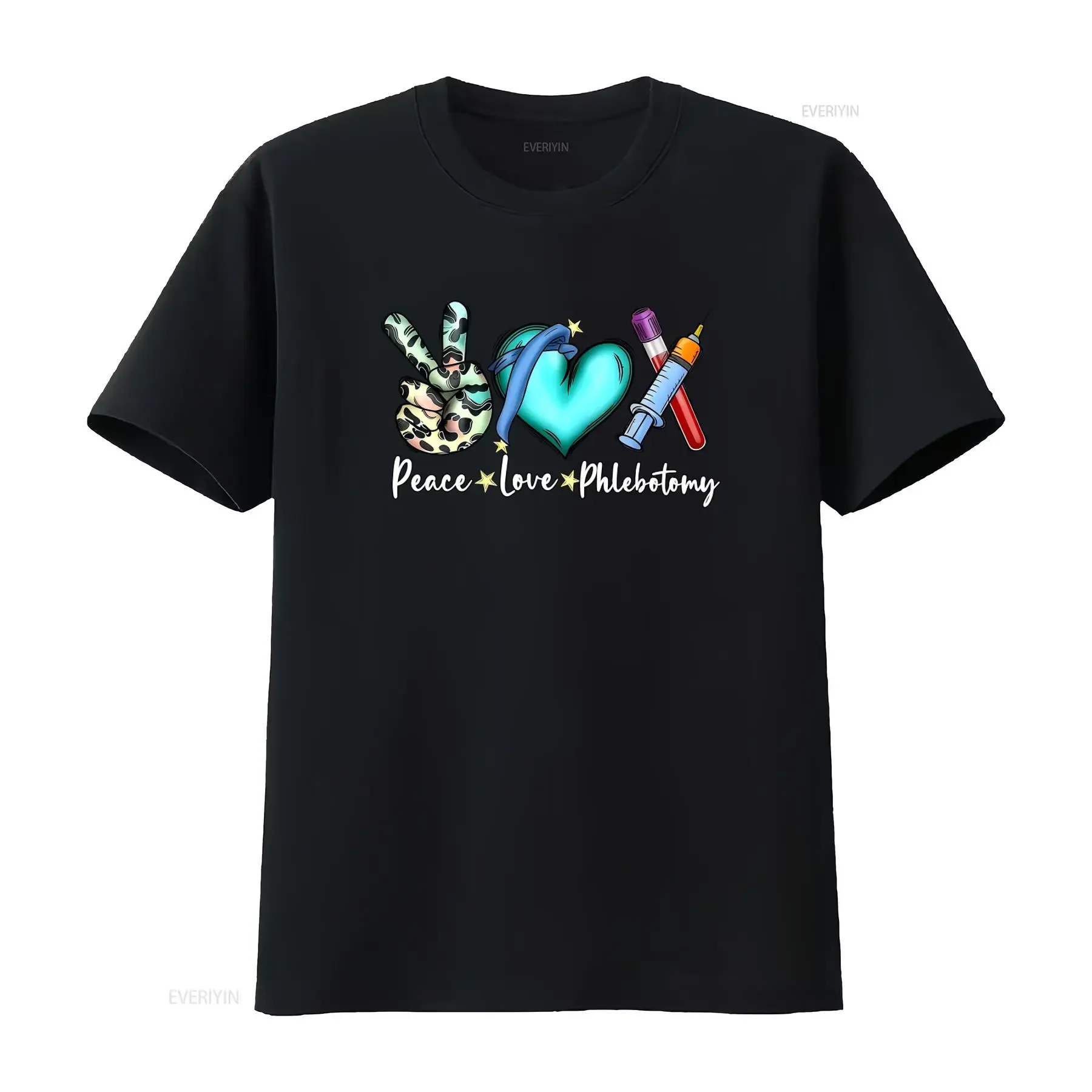 Peace Love Phlebotomy T Shirt for Medical Technologist Phlebotomist Bulk Week Lab Tech with Cool Design vintage Washed