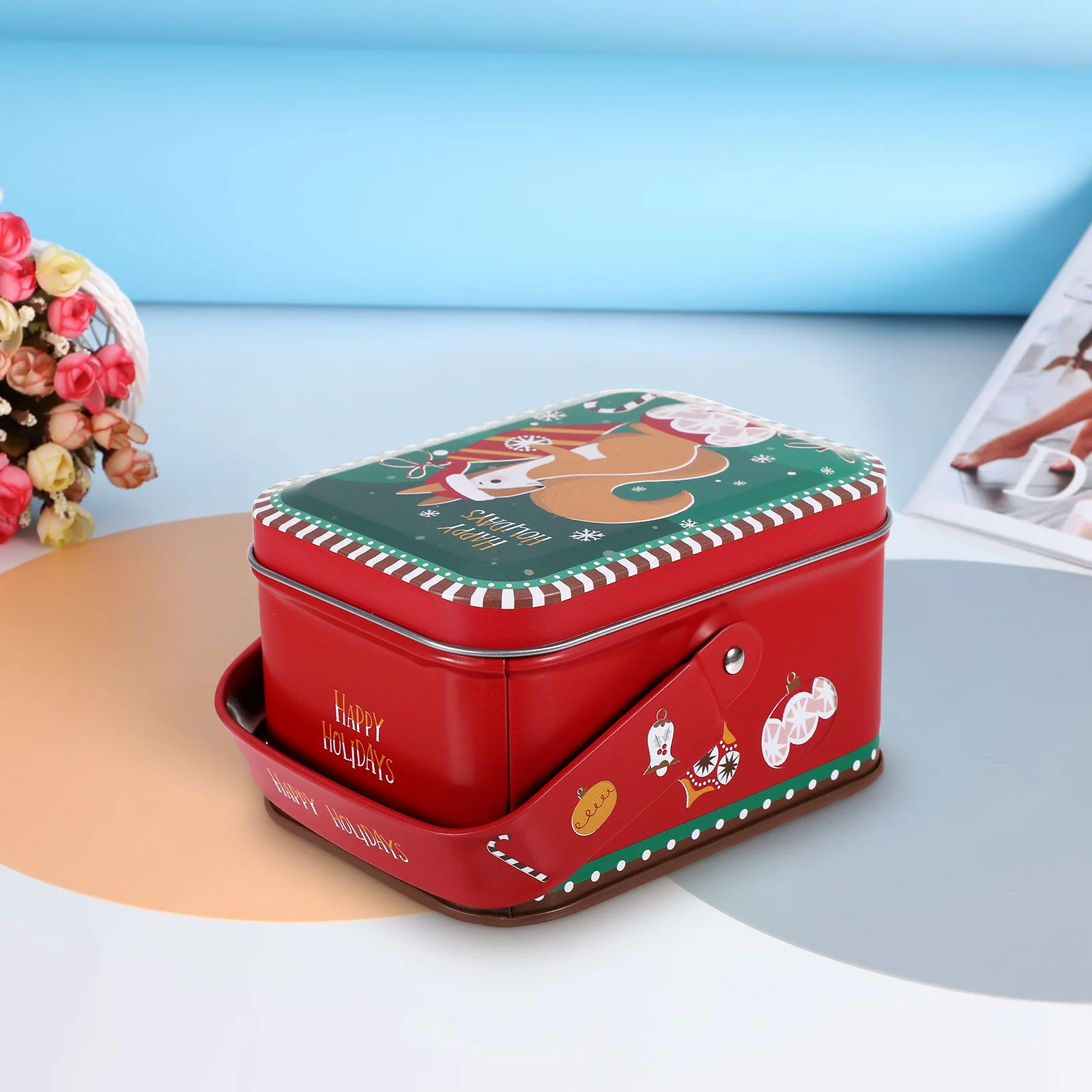 Wedding Favor Boxes Gift (Santa Claus-c03) Christmas Cookie Tin Candy Containers