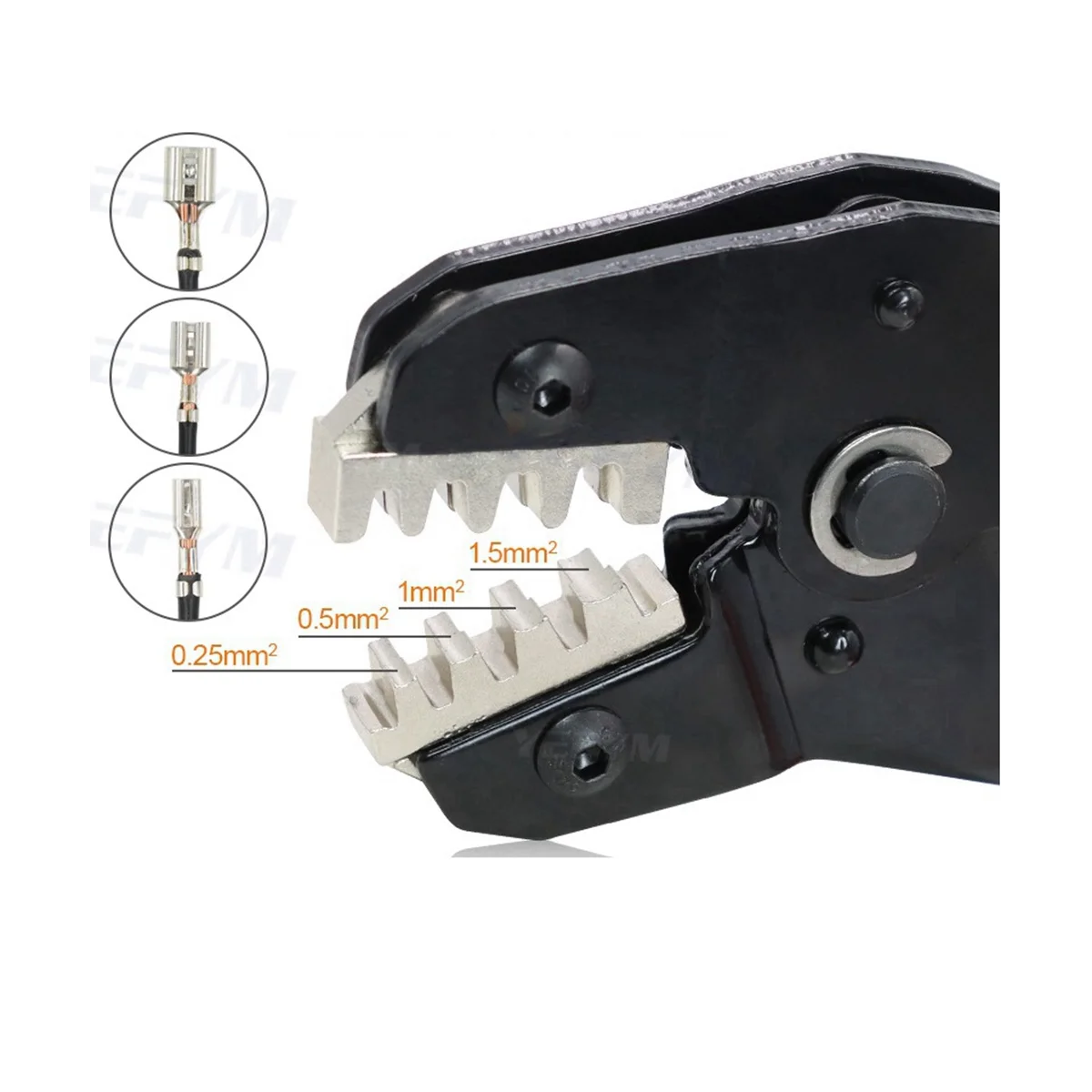 المكونات في العقص كماشة للسيارة ، اختيار متعدد الفك ، محطة عارية ، محطة أنبوبي معزول ، SN-48BS ، 1 قطعة