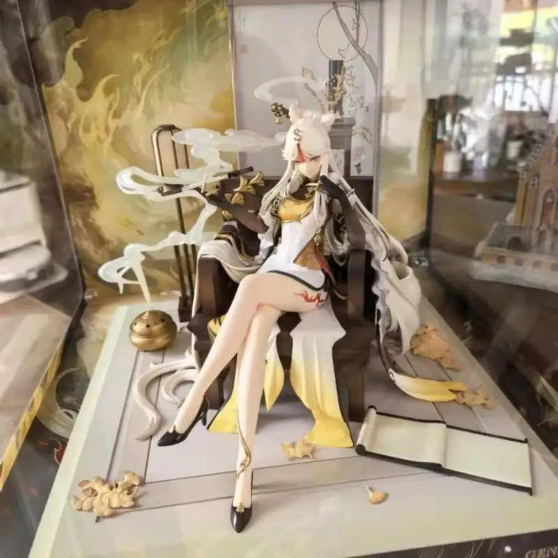 

Genshin Impact 27cm Character Ningguang Action Figure Cool Anime Figure Collectable Model Doll Toys Boy Birthday Gift Home Decor