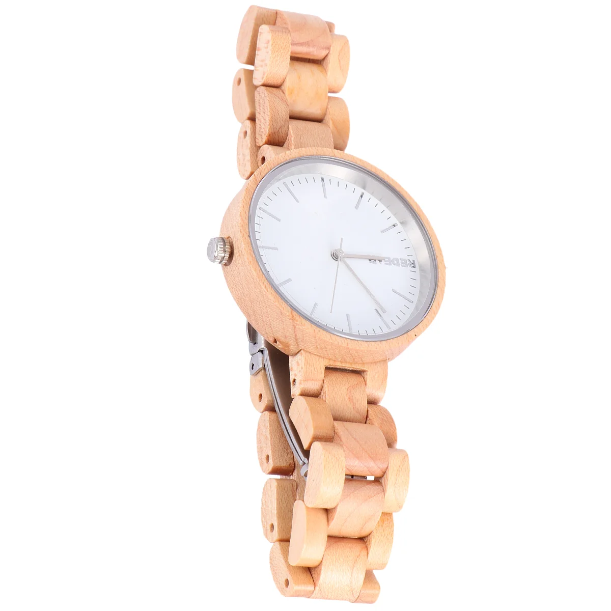 1pc Vintage Watch Elegant Vintage Wooden Wrist Watch Birthday Gift for Lady Women (Maple) Wooden Watch