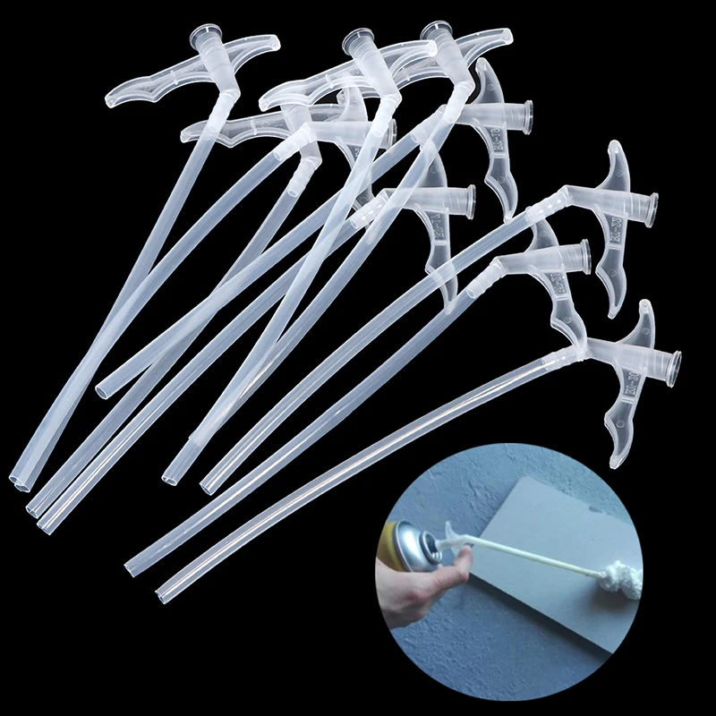 Hot Sale 10pcs Spray Foam Tubes Nozzle Filling Insulating Foam Tube DIY Polyurethane Foam Glue Gun Connection Tube Tools