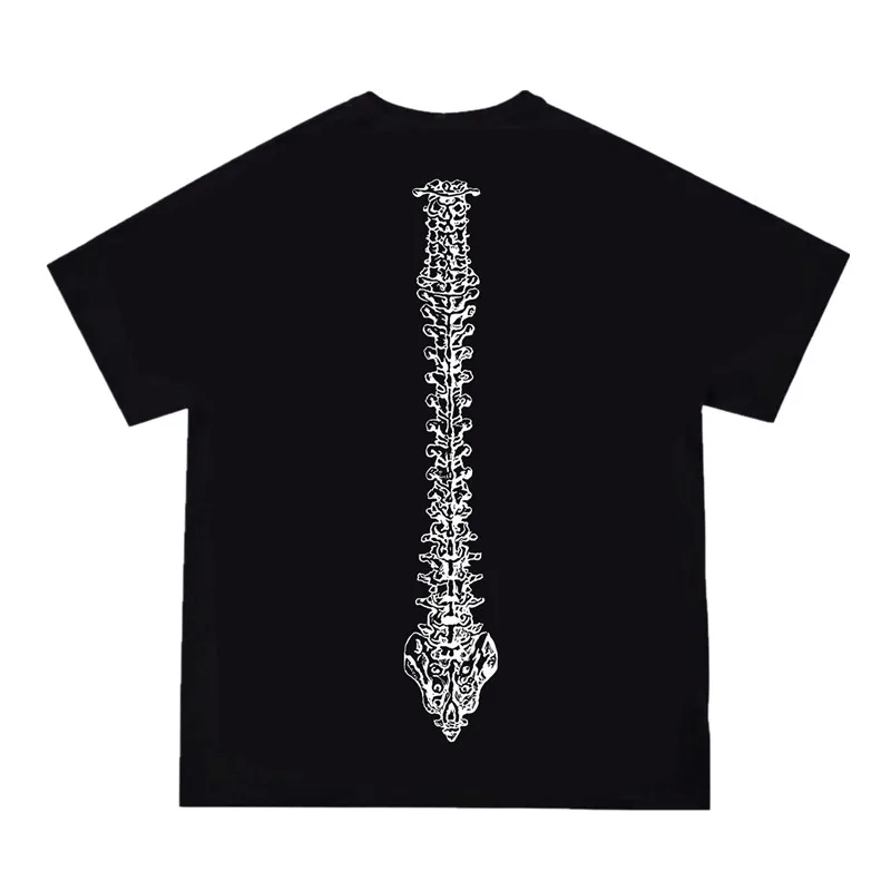 Y2K Techwear Summer New Gym Sport Black T Shirt Gym Clothing Man Skeleton Printed Short Sleeve T-shirt Mens Camiseta Gym Hombre