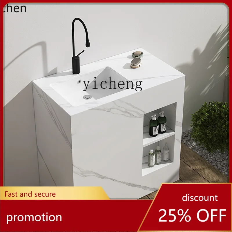 

ZML sink balcony rock slab column basin bathroom integrated washbasin courtyard outdoor washbasin