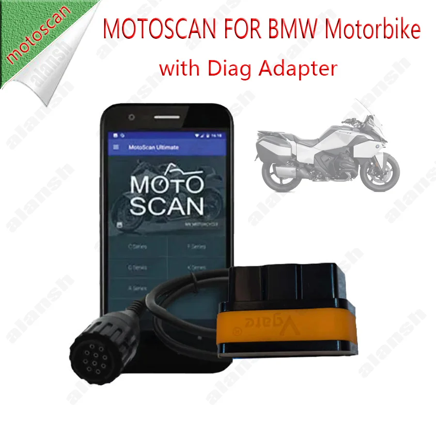 Motoscan V1.110 APP Ultimate for Android with Vgate Scanner BT Adapter for BMW Motorcycle Motorbike Vehicle Nitro