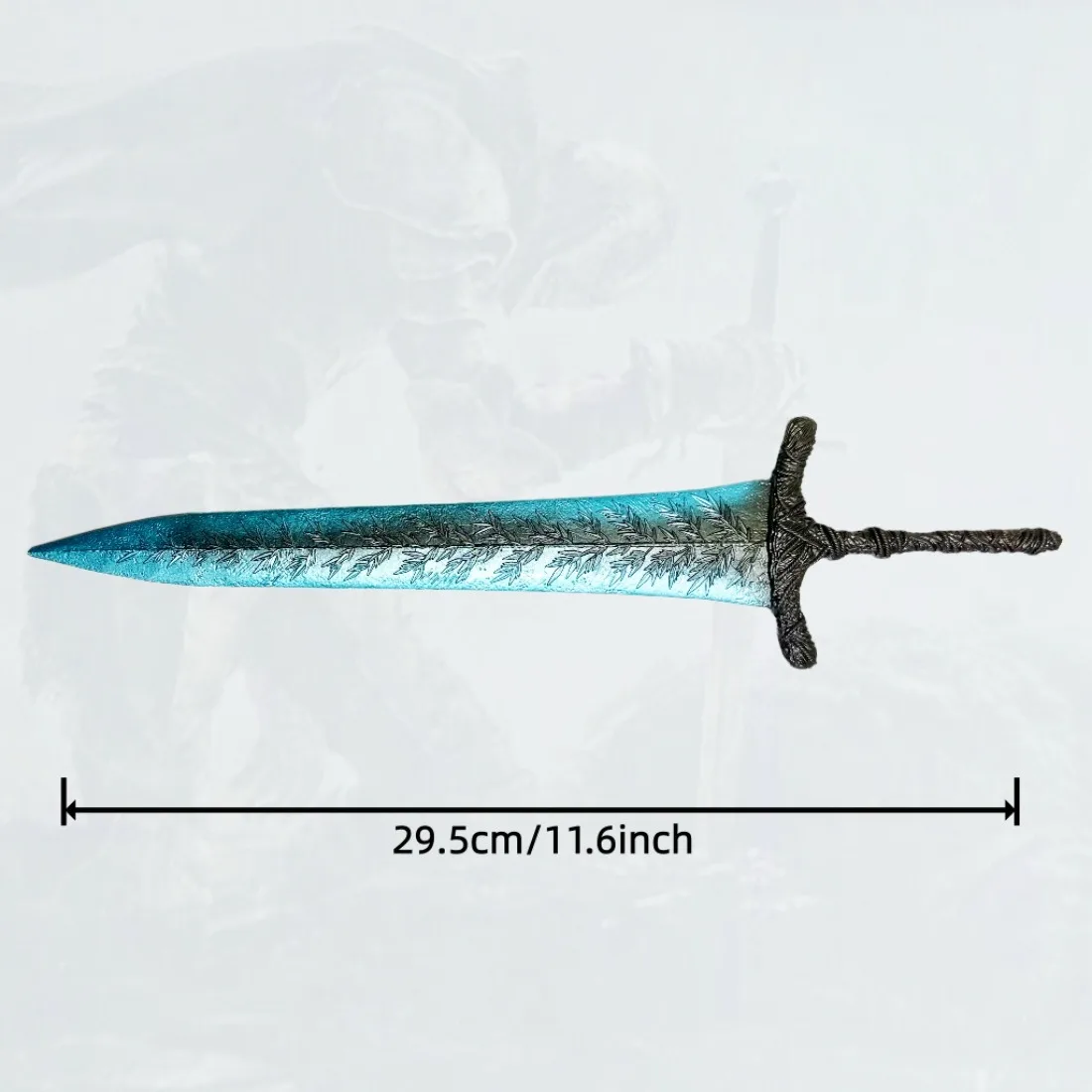 11.6 inch Elden Dark Moon Greatsword Metalen Katana Zwaard Originele Samurai Ninja Mes Katana Sabel Cosplay Accessoires Prop Speelgoed